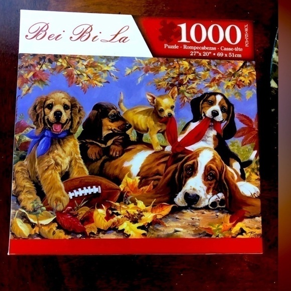 CUTE DOGS 1000 piece puzzle used‎ and complete - Picture 5 of 5